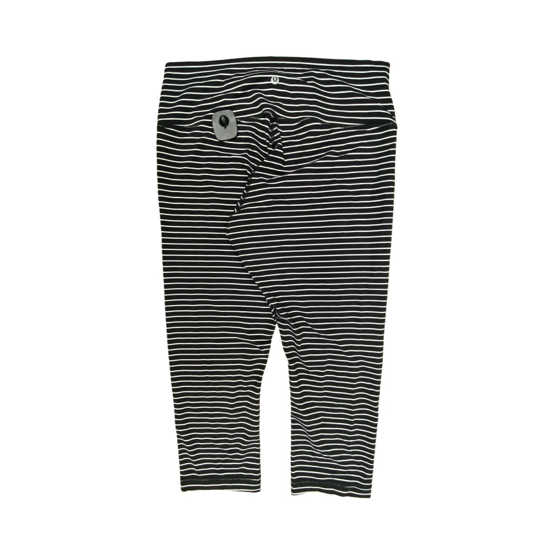 Athletic Leggings By Lululemon In Striped Pattern, Size:12