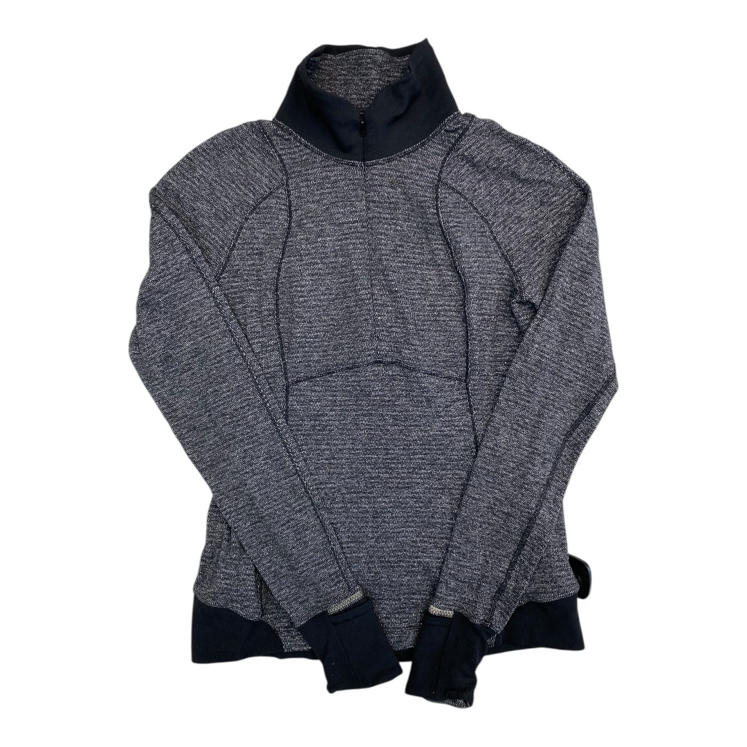 Athletic Jacket By Lululemon In Grey, Size:6
