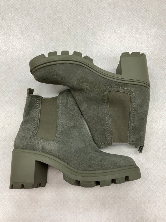 Boots Ankle Heels By Splendid In Green, Size:9