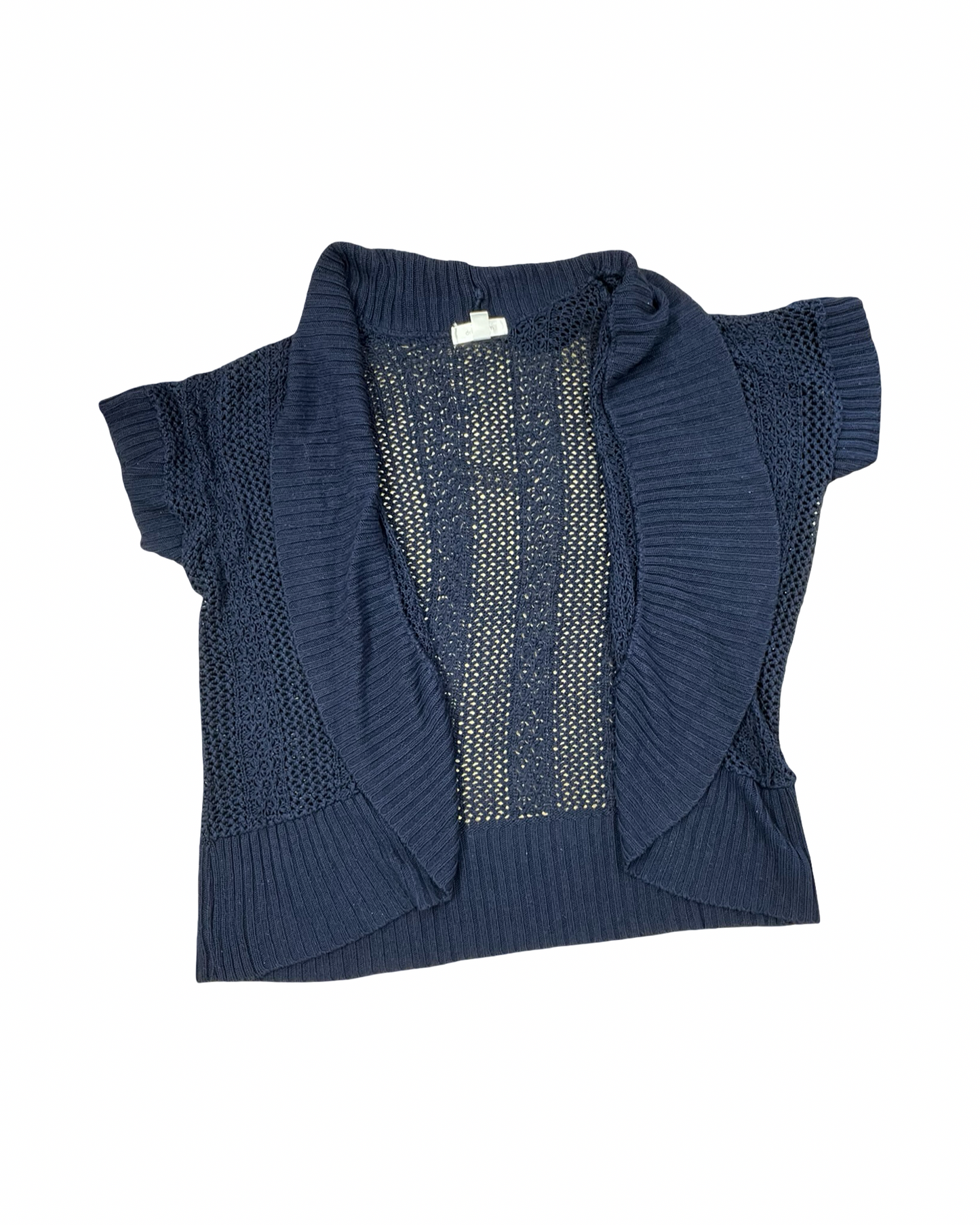 Cardigan By Dressbarn In Blue, Size:1X