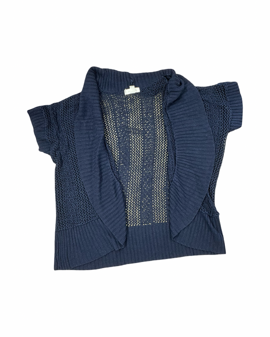 Cardigan By Dressbarn In Blue, Size:1X