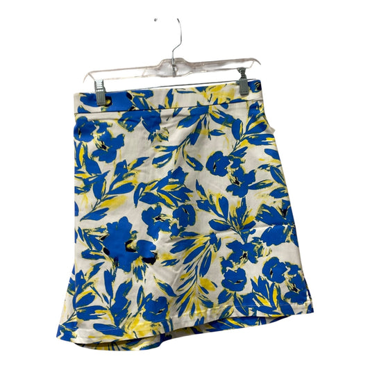 Skort By Rafaella In Blue & Yellow, Size:16
