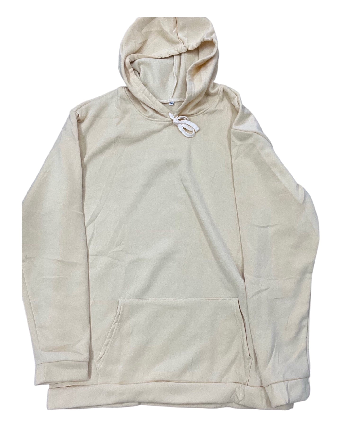 Sweatshirt Hoodie By Clothes Mentor In Cream, Size:3X