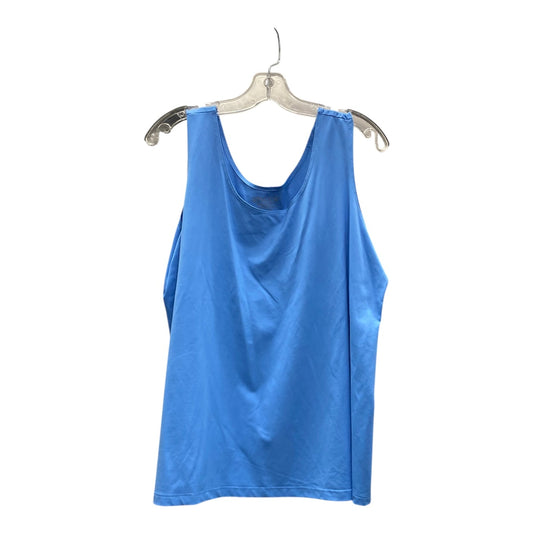 Top Sleeveless By Chicos In Blue, Size:Xxl