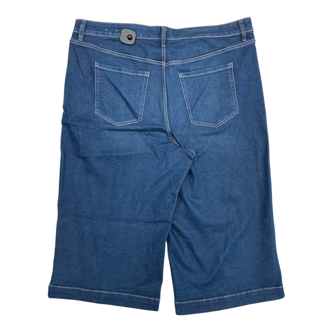 Jeans Cropped By Lane Bryant In Blue Denim, Size:22