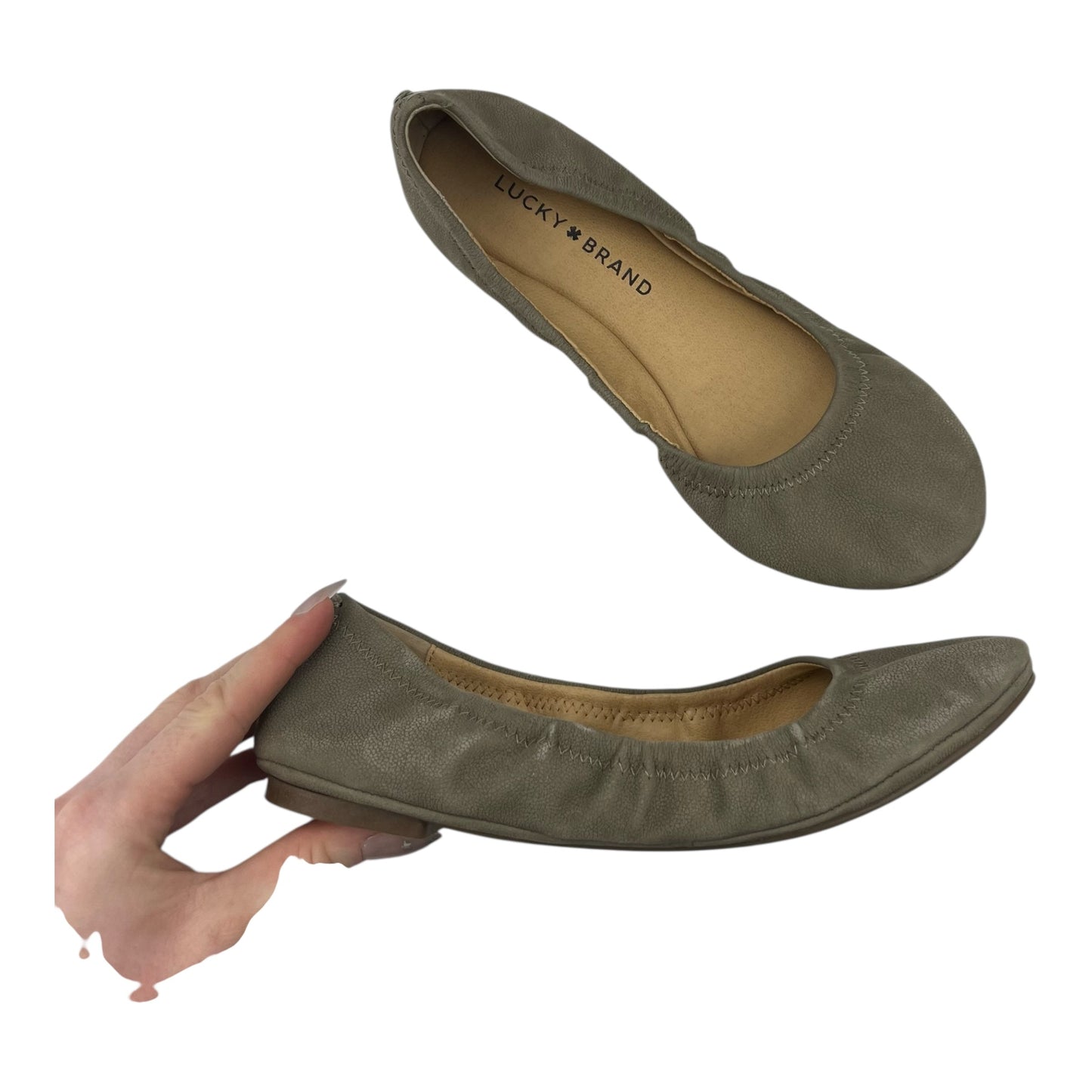 Shoes Flats By Lucky Brand In Green, Size:6