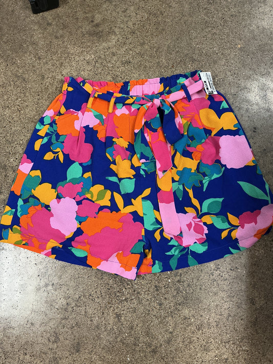 Shortalls By Sugar Lips In Floral Print, Size:L