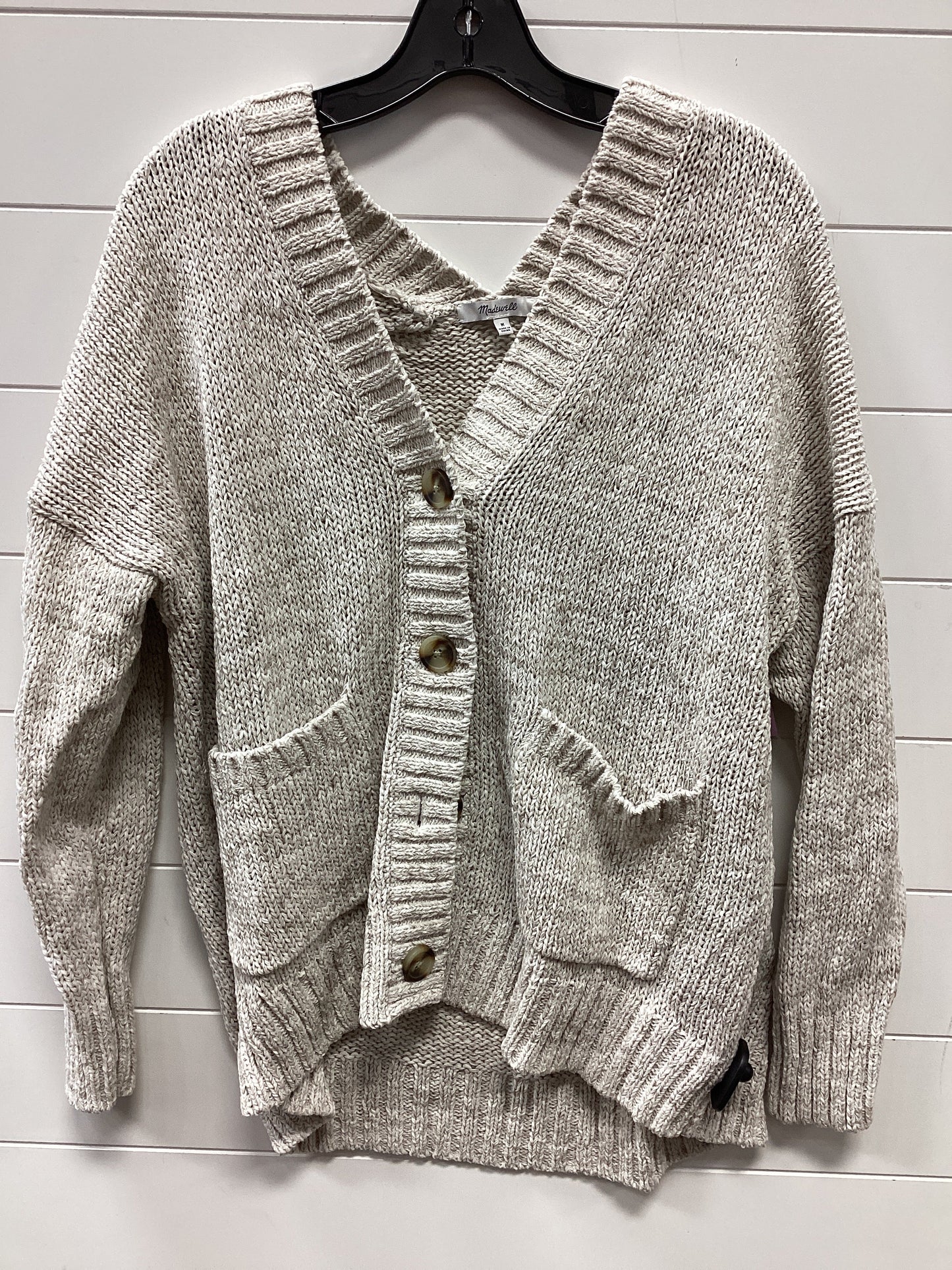 Sweater Cardigan By Madewell In Cream, Size:M
