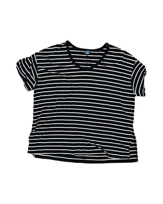 Top Ss By Old Navy In Black & White, Size:Xl