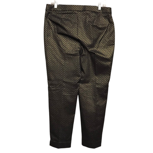 Pants Dress By Chicos In Black & Gold, Size:10