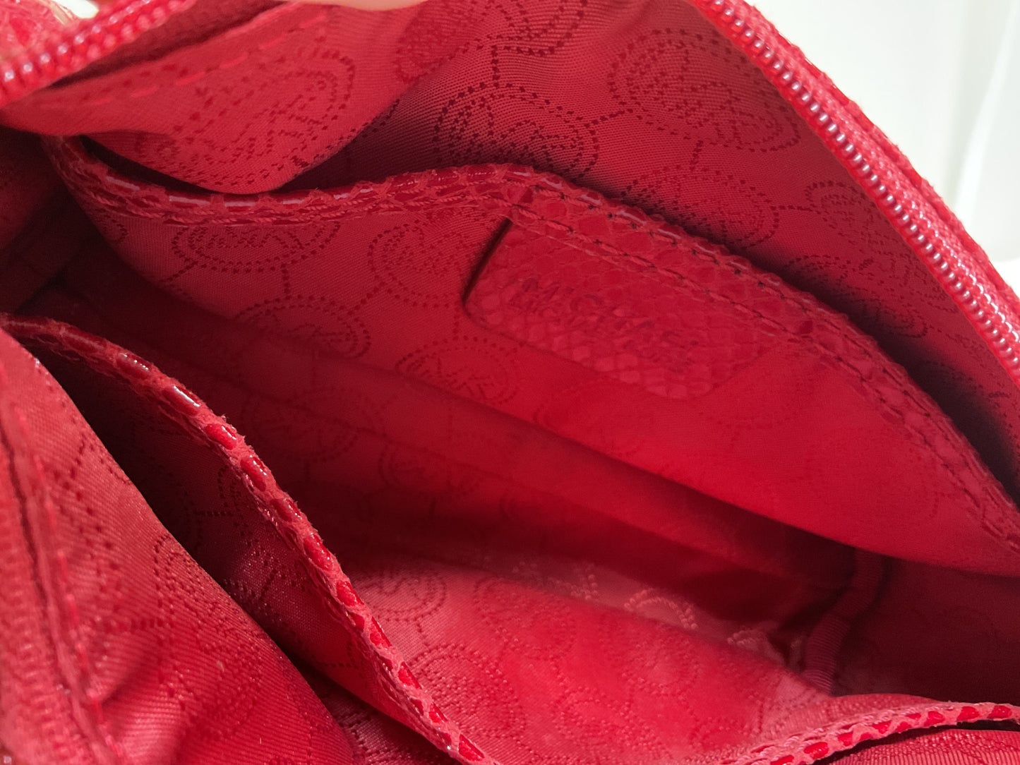 Makeup Bag By Michael By Michael Kors In Red, Size:Small