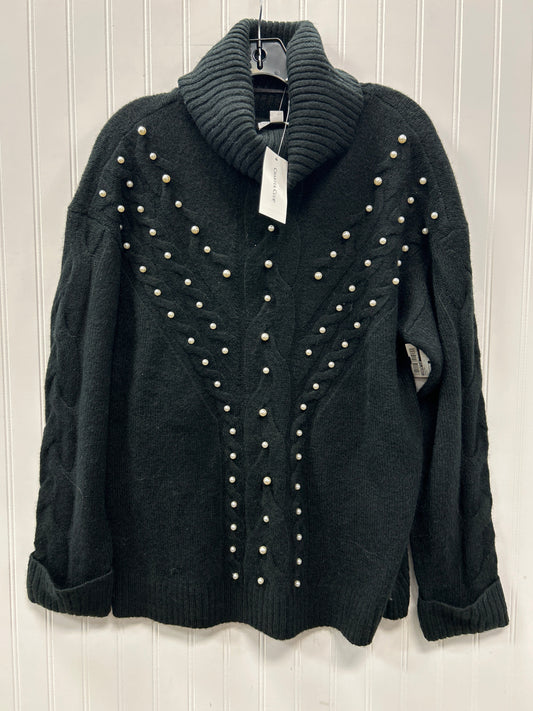 Sweater By Charter Club In Black, Size:Xl