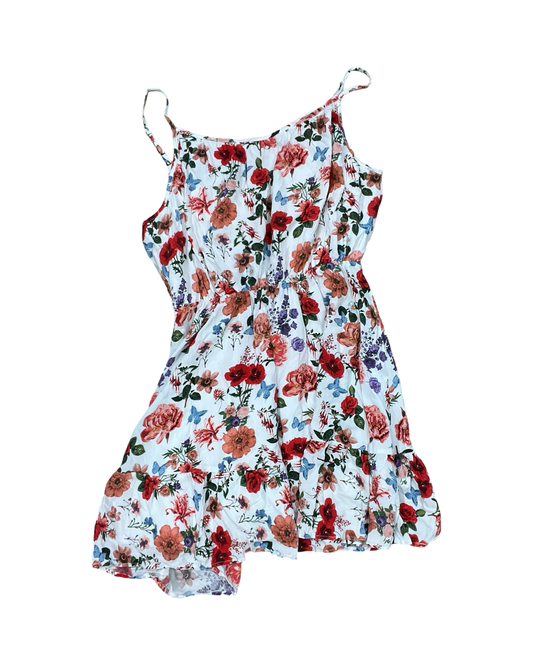 Dress Casual Midi By Clothes Mentor In Floral Print, Size:M