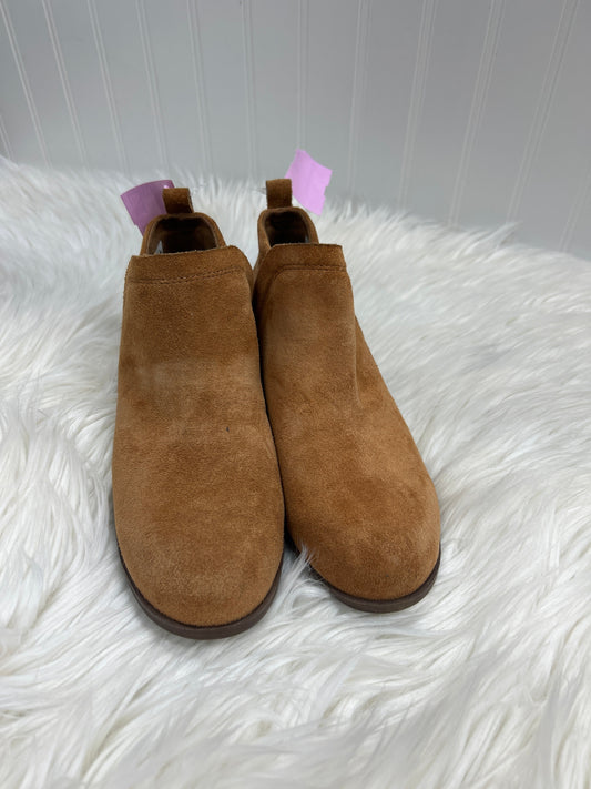 Boots Ankle Heels By Toms In Brown, Size:6.5