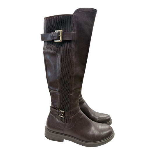 Boots Knee Flats By White Mountain In Brown, Size:8