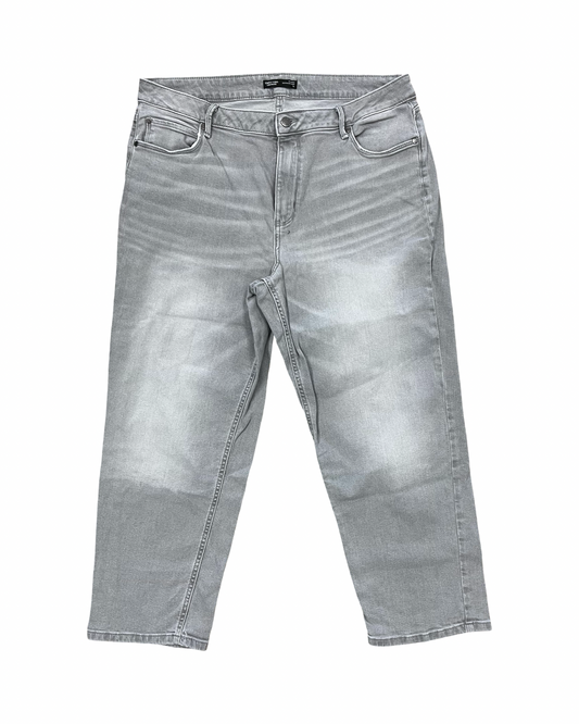 Jeans Boyfriend By Simply Vera In Grey Denim, Size:16