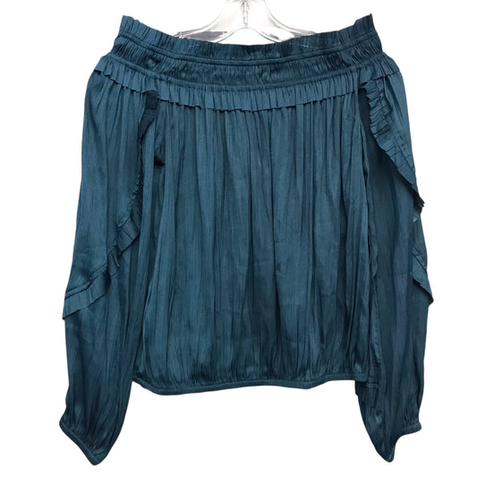 Top Ls By Evereve In Teal, Size:Xs