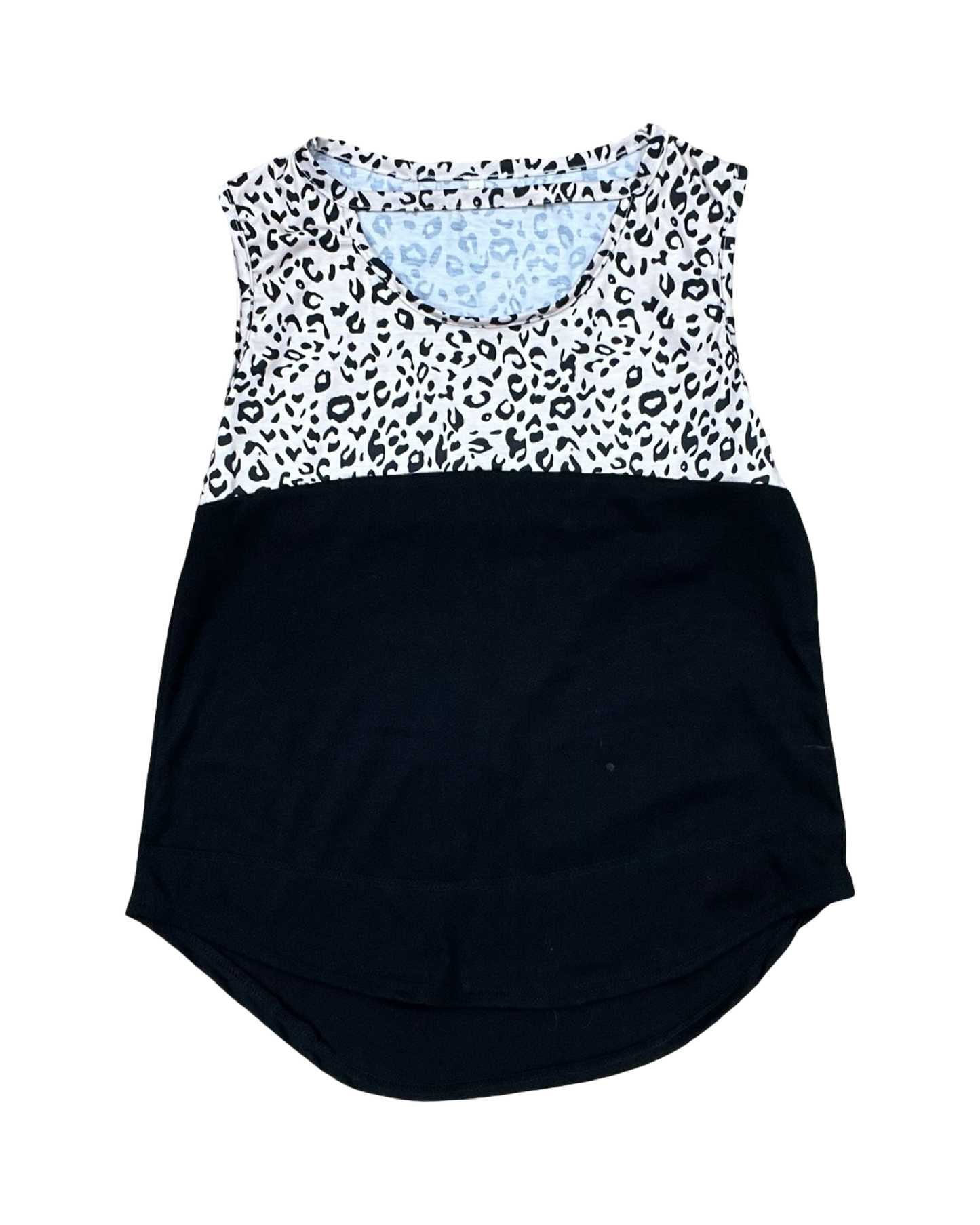 Top Sleeveless By Clothes Mentor In Black & Cream, Size:M