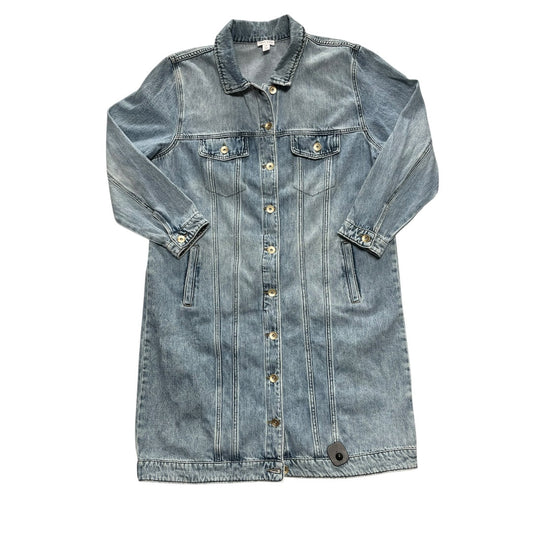 Blazer By Tribal In Blue Denim, Size:2X