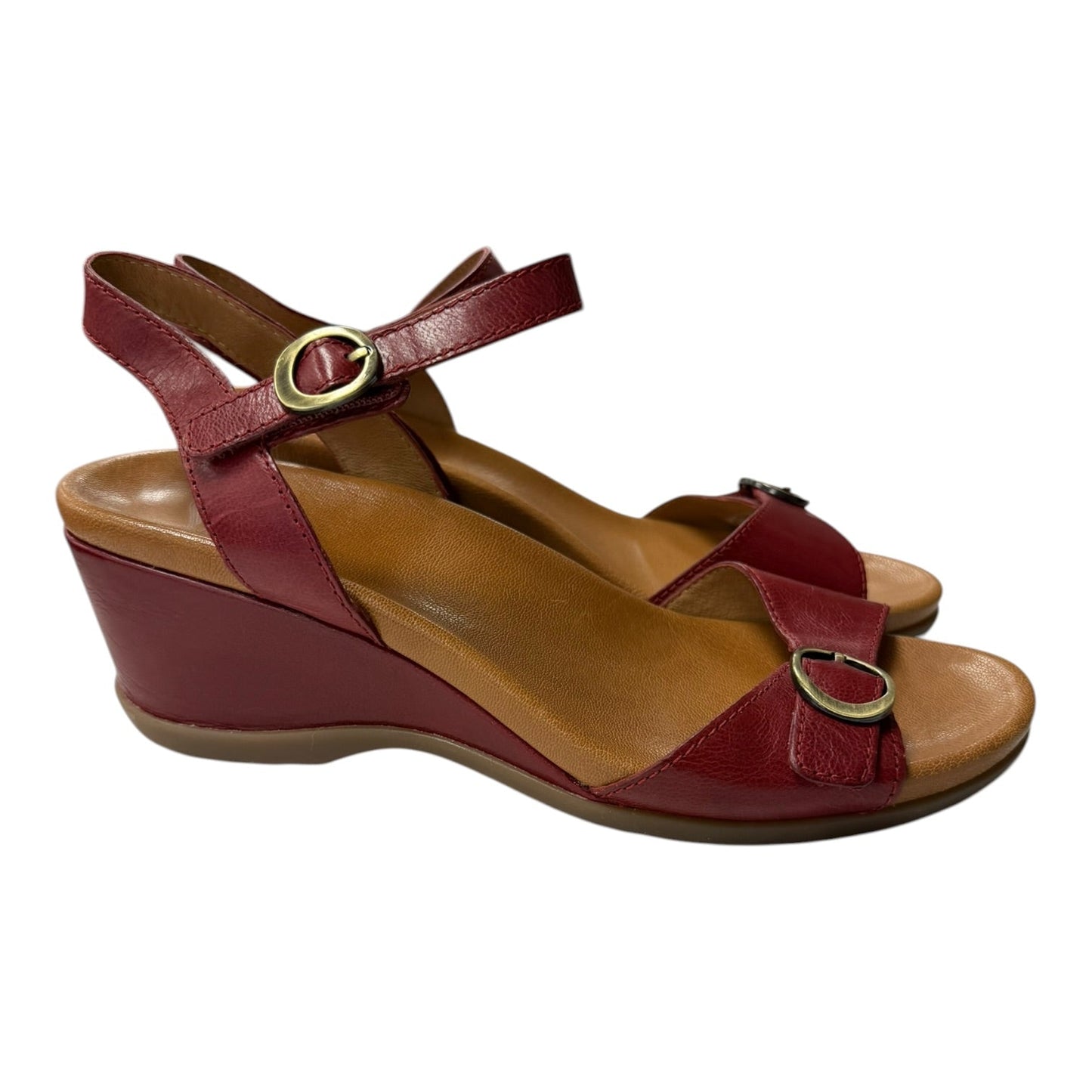Sandals Heels Platform By Dansko In Red, Size:8.5