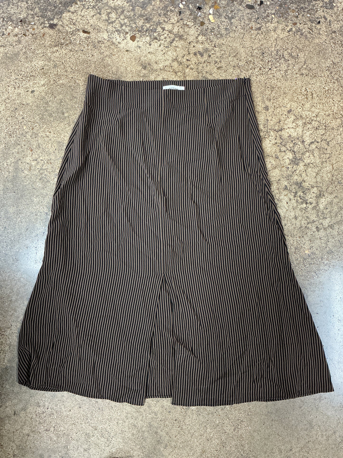 Skirt Maxi By Everlane In Black & Brown, Size:16