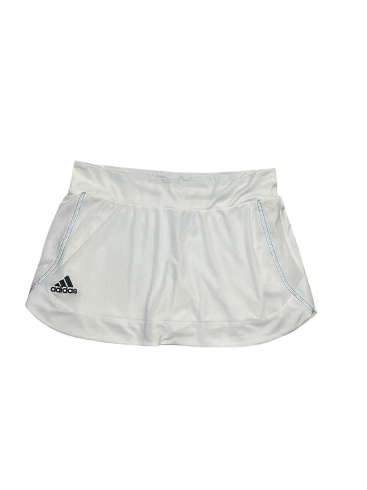 Athletic Skort By Adidas In White, Size:L