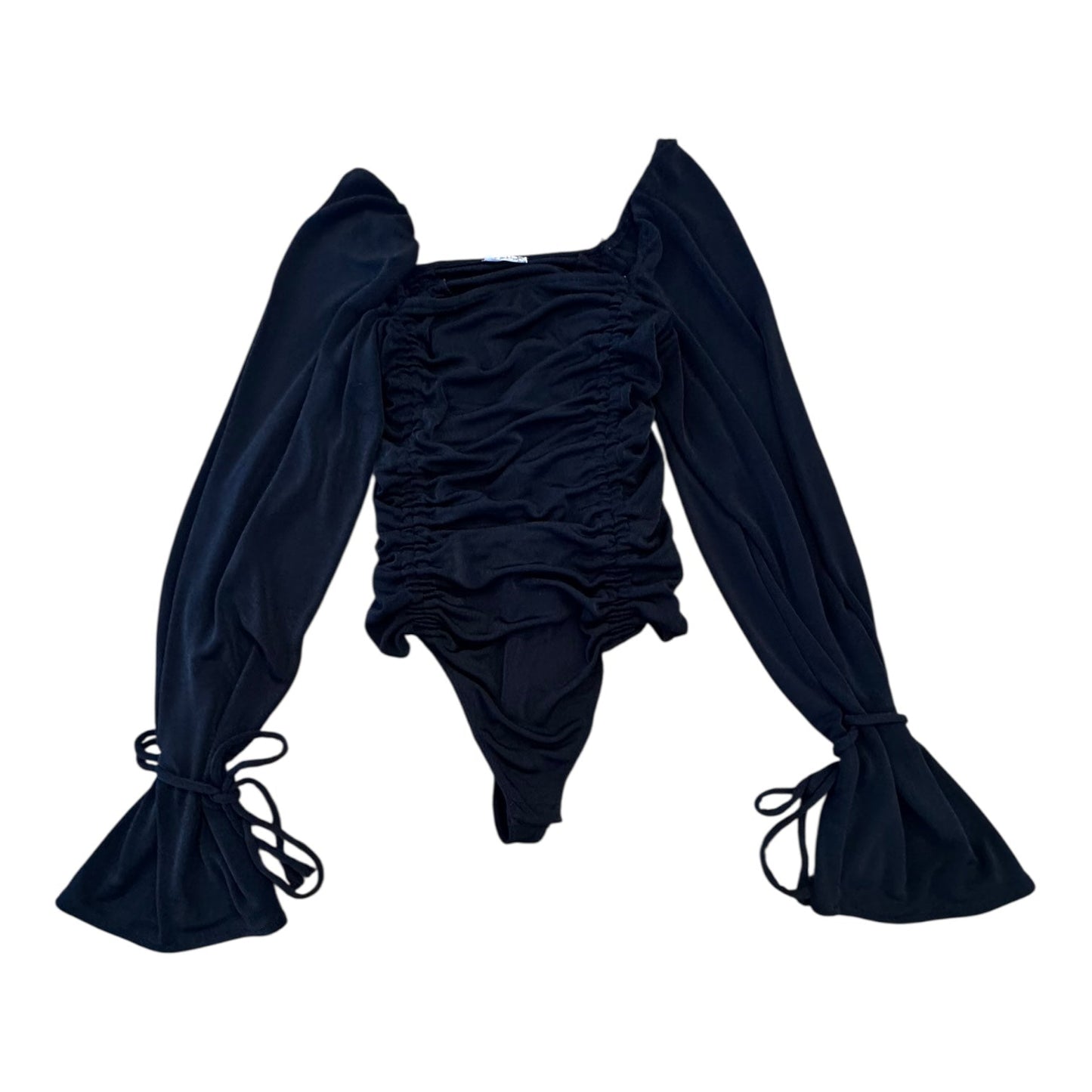 Top Ls Bodysuit By Free People In Black, Size:M