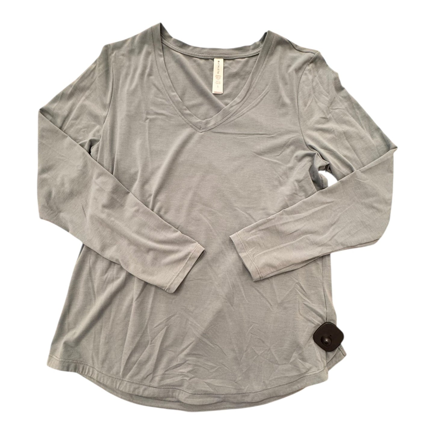 Athletic Top Ls Crewneck By Athleta In Green, Size:L