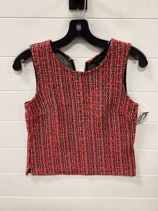 Top Sleeveless By Banana Republic In Red, Size:Xsp