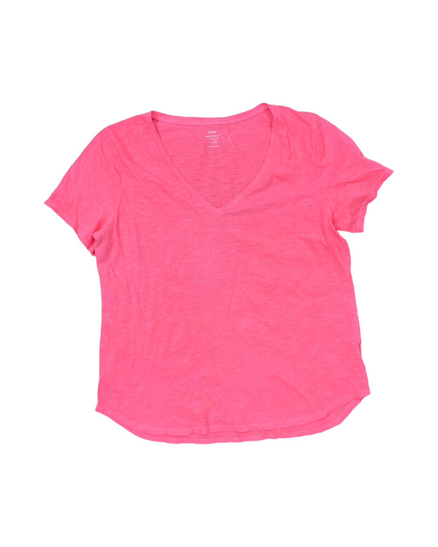 Top Ss Basic By Old Navy In Pink, Size:L