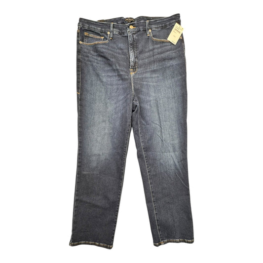 Jeans Boot Cut By Good American In Blue Denim, Size:20