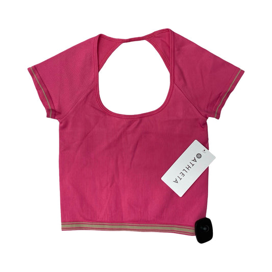 Athletic Top Ss By Athleta In Pink, Size:S