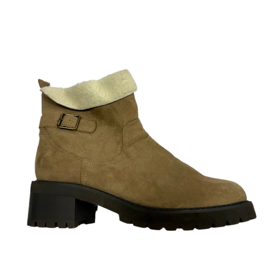 Boots Ankle Heels By Lane Bryant In Brown, Size: 10