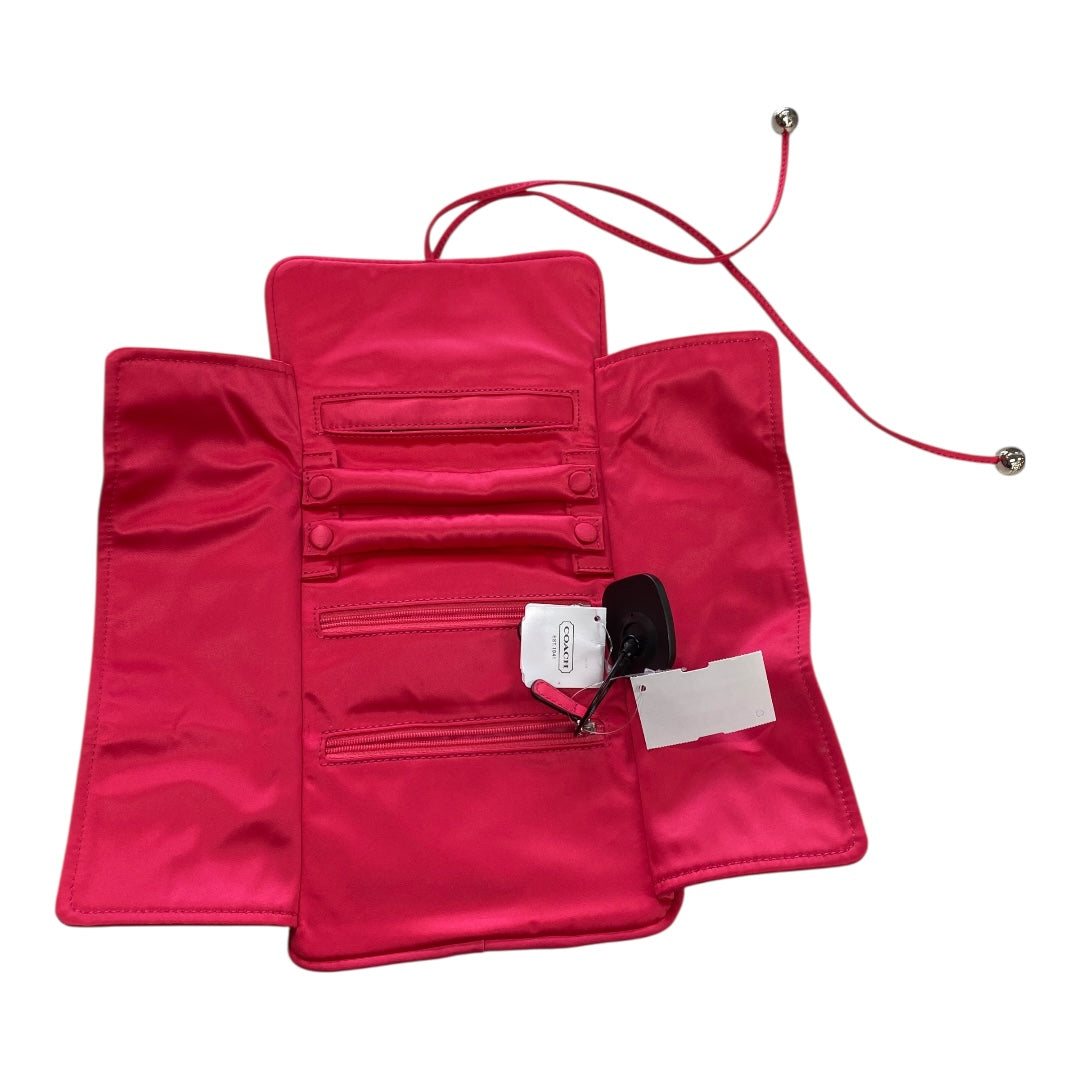 Makeup Bag Designer By Coach In Pink, Size:Large