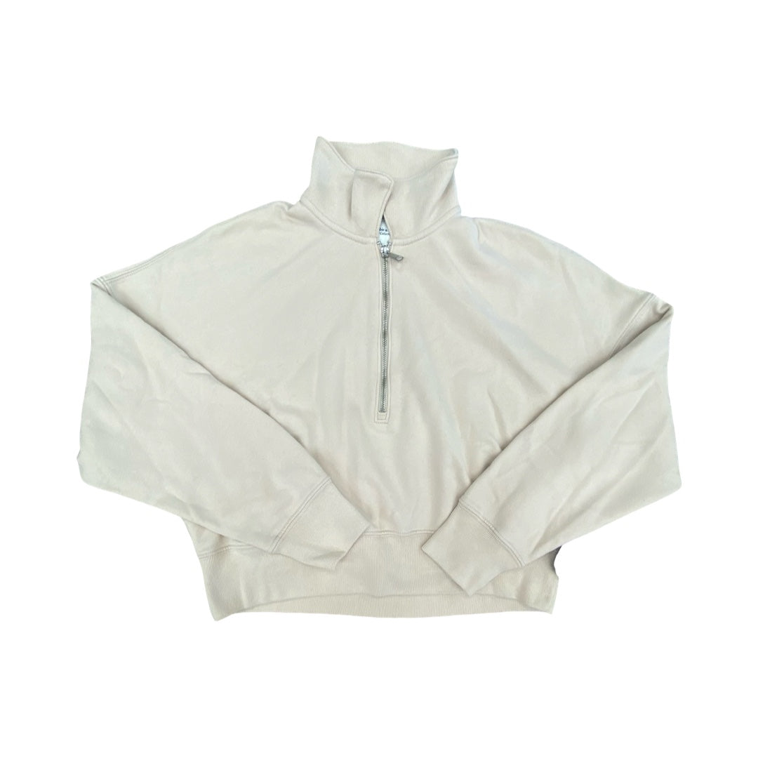 Sweatshirt Collar By Abercrombie And Fitch In Cream, Size:S