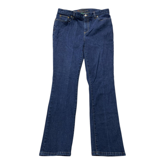 Jeans Straight By Lauren By Ralph Lauren In Blue, Size:8