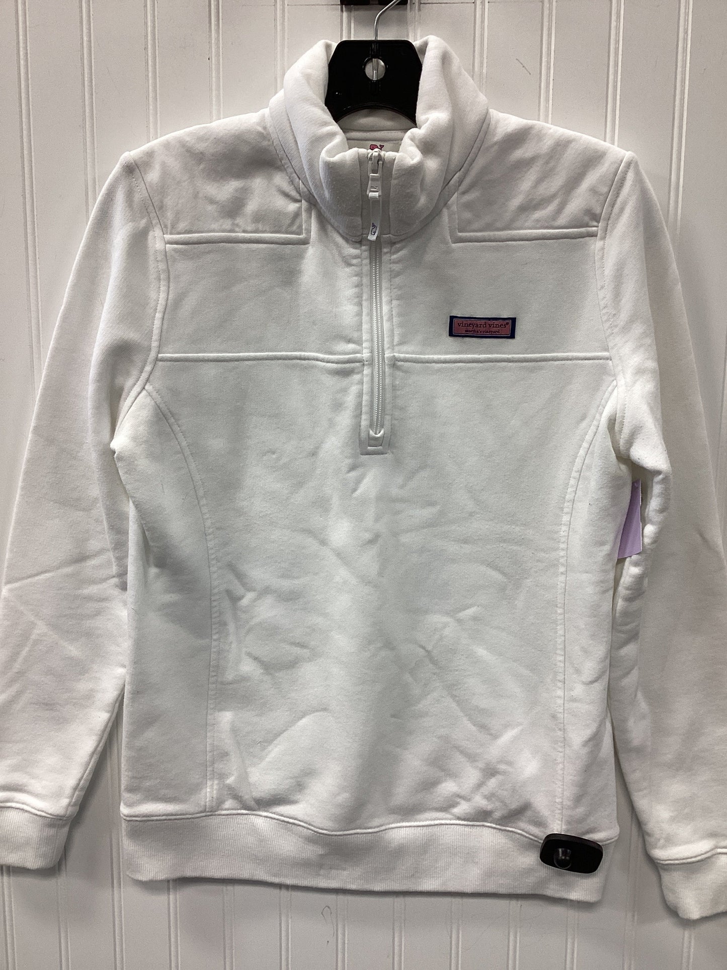 Sweatshirt Collar By Vineyard Vines In White, Size:S