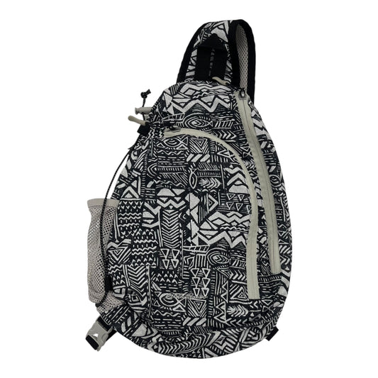 Backpack By Clothes Mentor In Black & Cream, Size:Medium