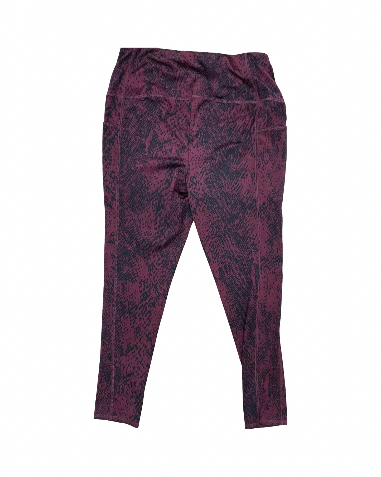 Athletic Pants By Chicos In Maroon, Size:L