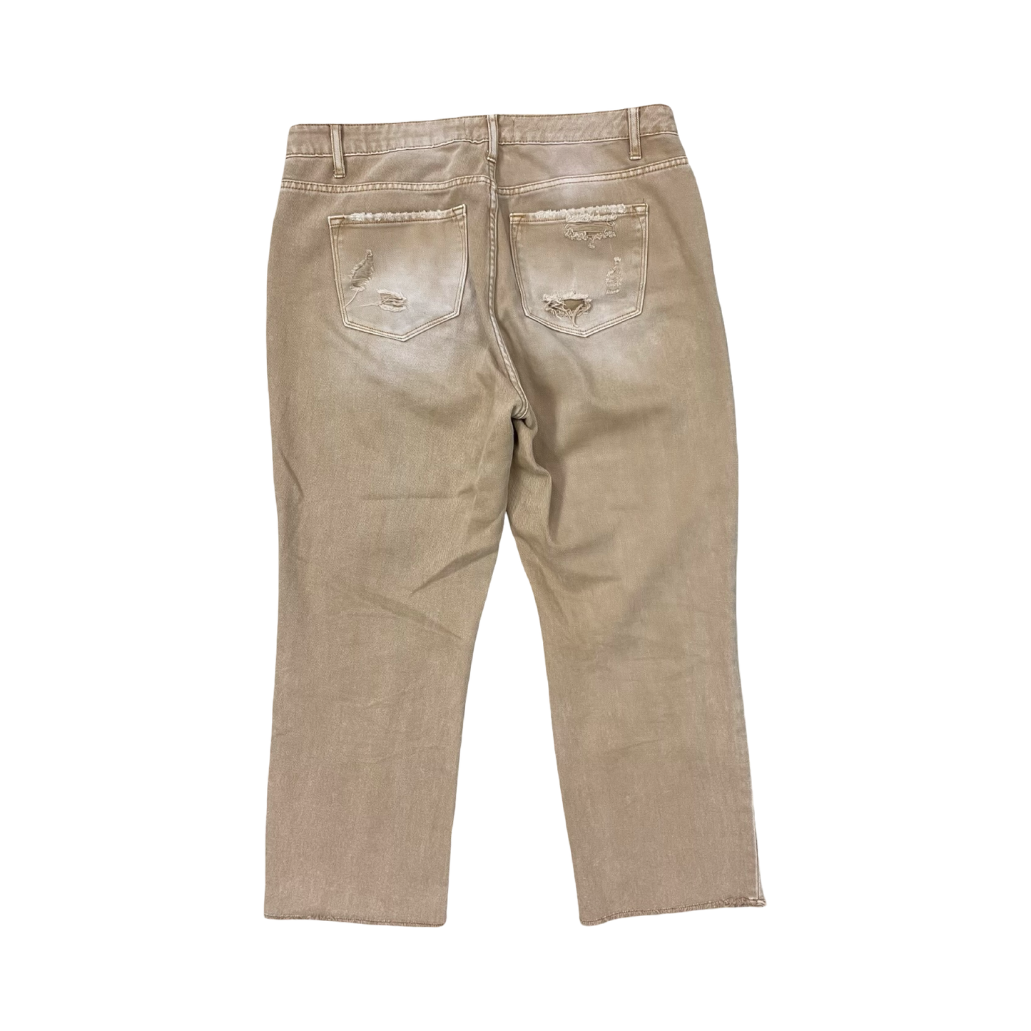 Jeans Straight By Vervet In Brown, Size:14