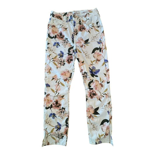 Jeans Skinny By 7 For All Mankind In Floral Print, Size:4