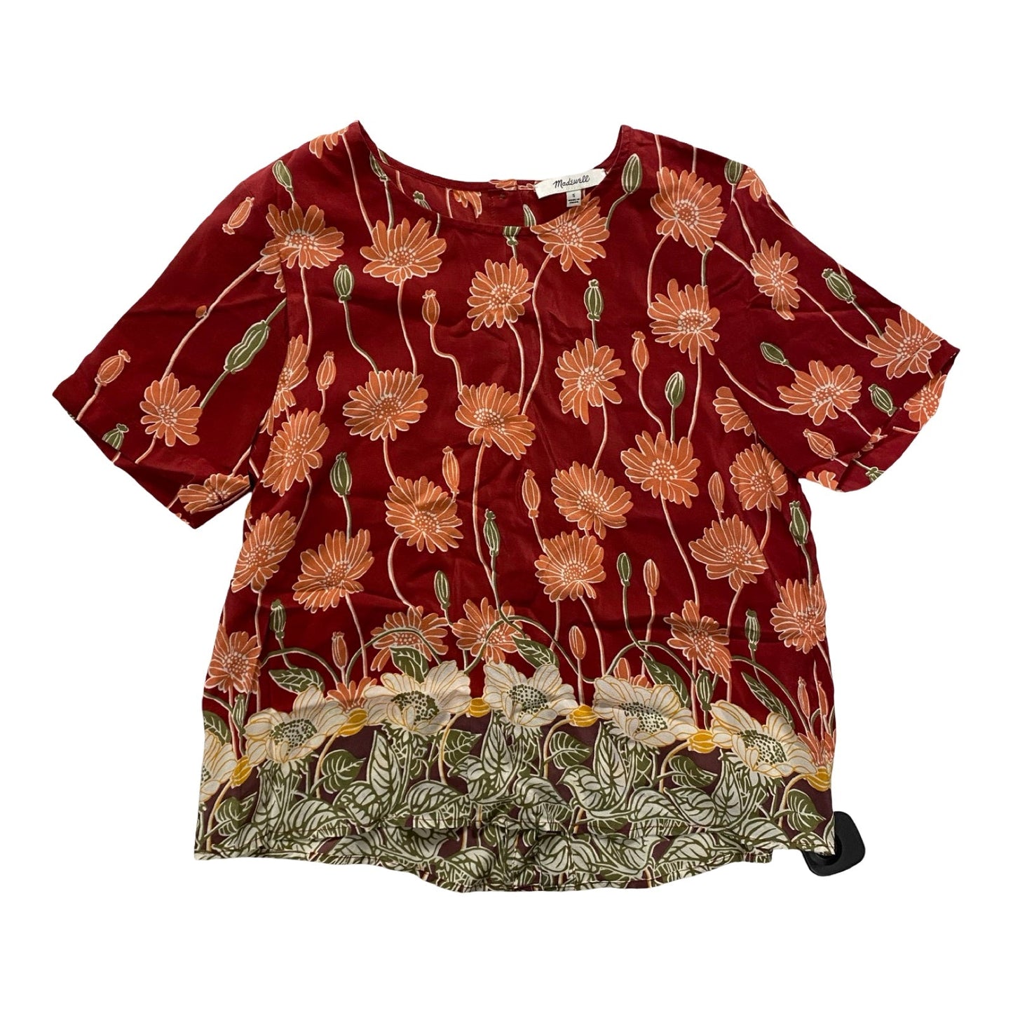 Top Ss By Madewell In Floral Print, Size:S