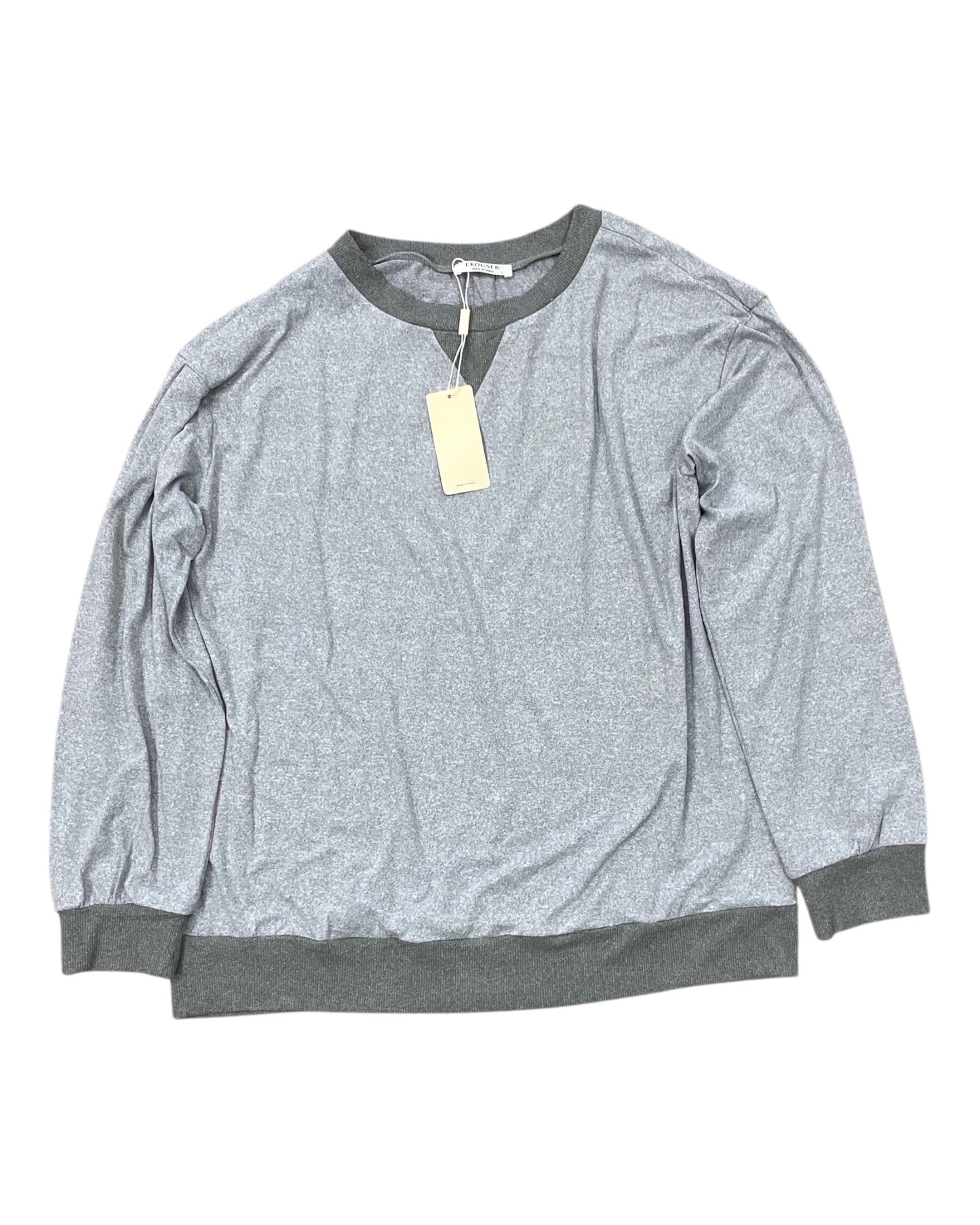 Top Ls By Ekouaer In Grey, Size:L