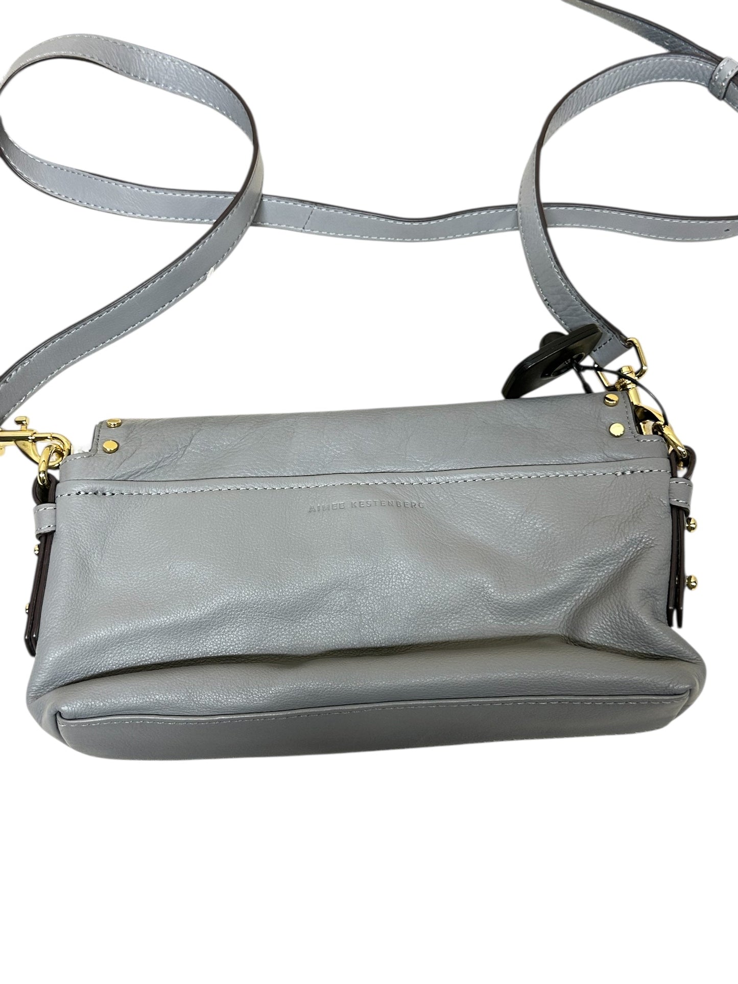 Crossbody Leather By Aimee Kestenberg In Grey, Size:Small