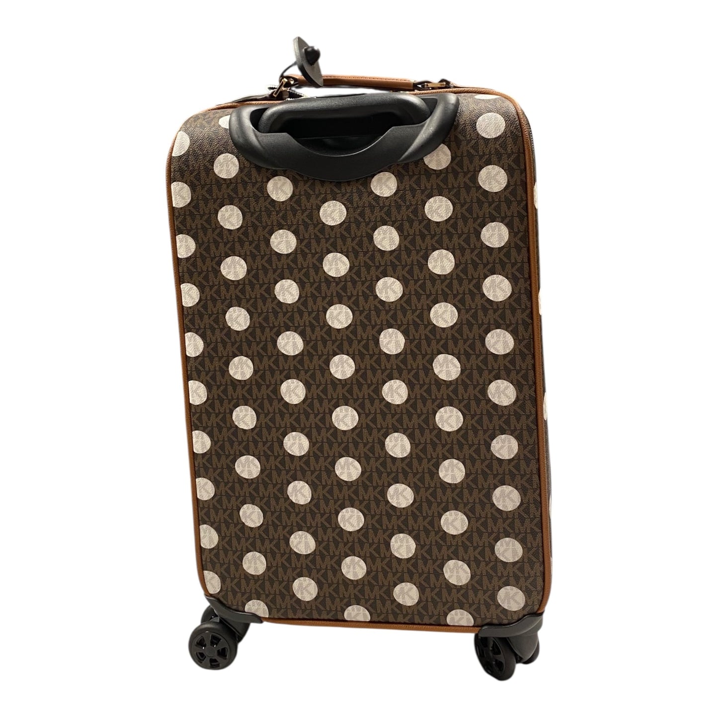Luggage Designer By Michael Kors In Polkadot Pattern, Size:Large