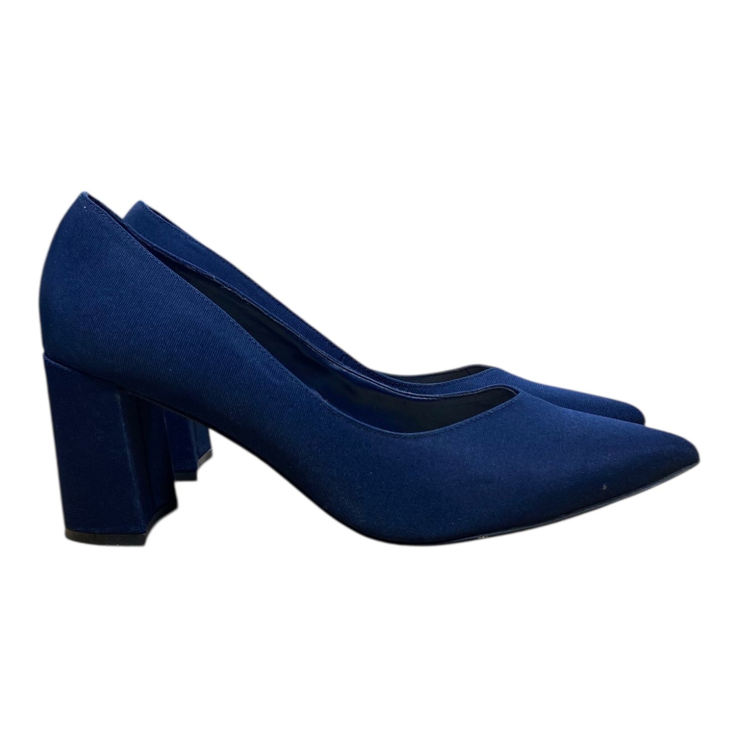 Shoes Heels Block By Marc Fisher In Blue, Size:9