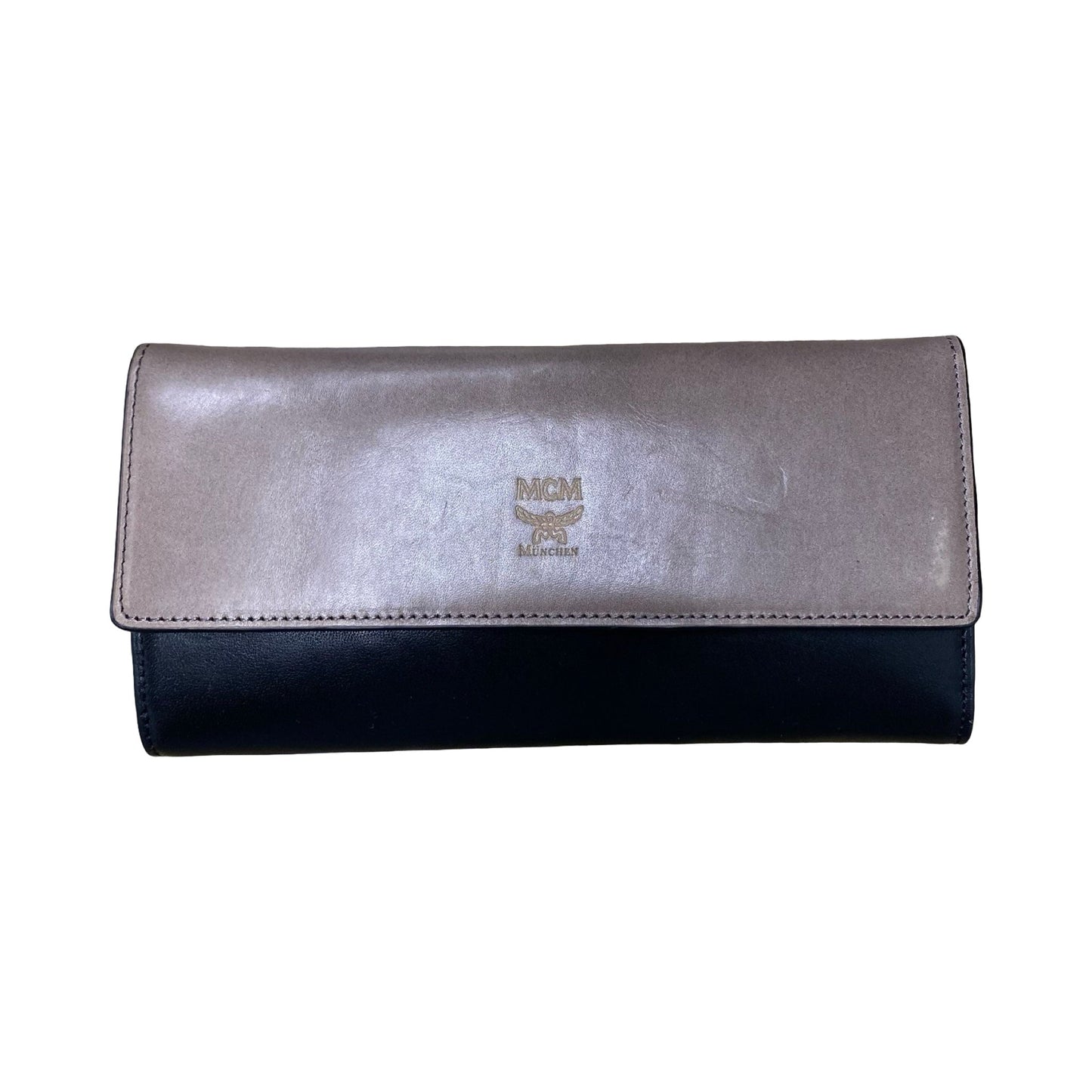 Wallet Luxury Designer By Mcm In Black & Brown, Size:Large
