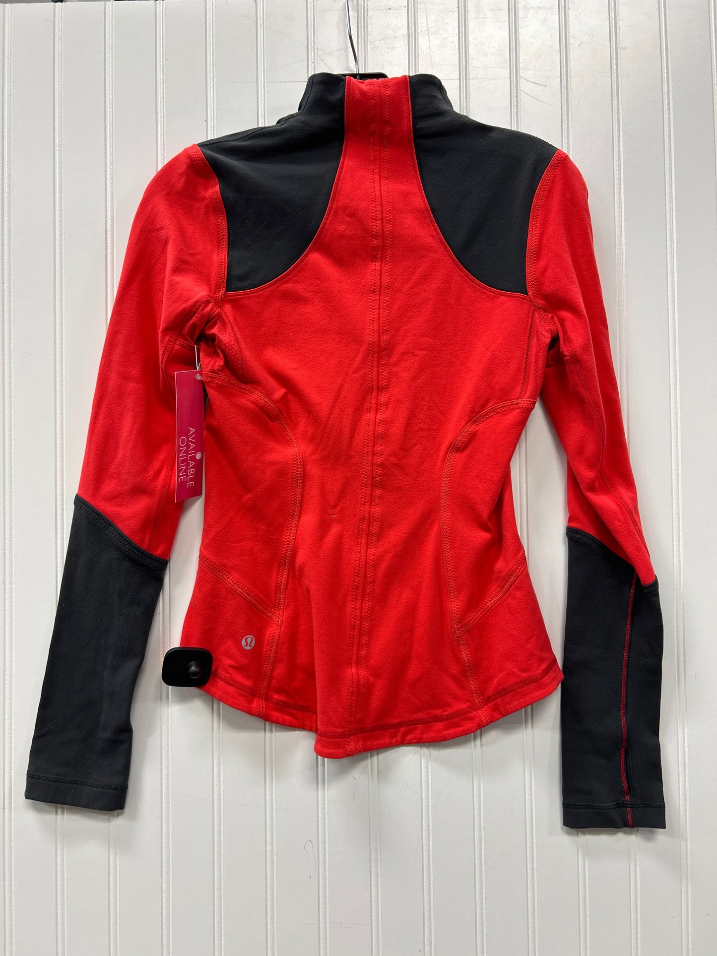 Athletic Jacket By Lululemon In Grey & Pink, Size:Xs