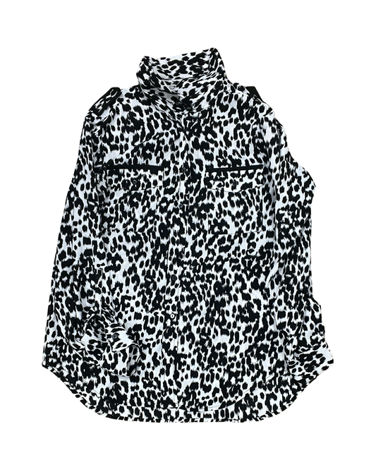 Top Ls By Cynthia Rowley In Black & White, Size:L