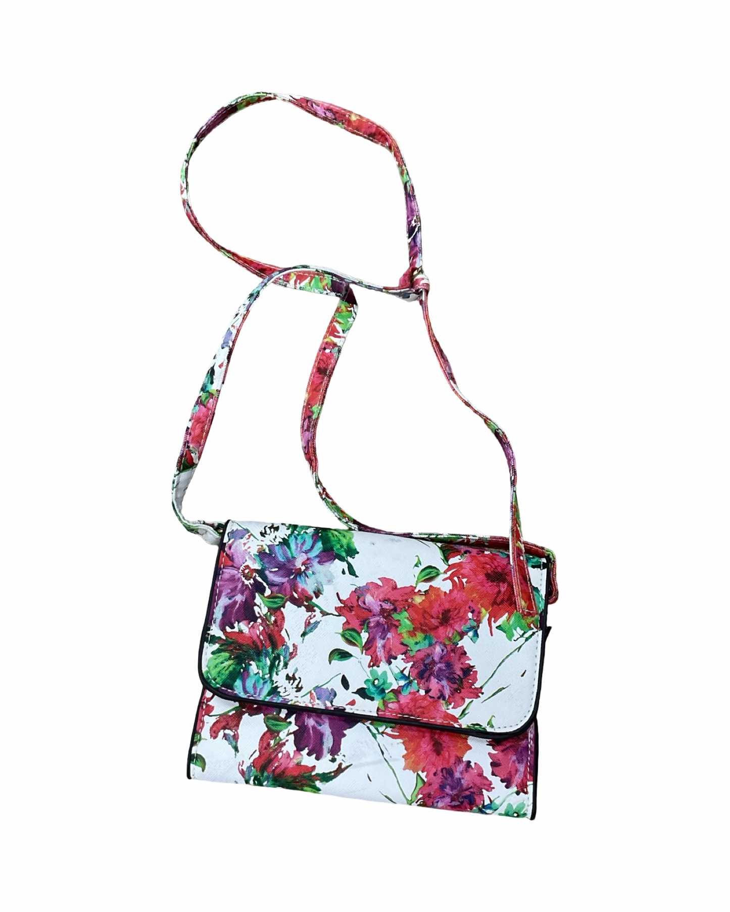 Crossbody By Clothes Mentor In Floral Print, Size:Small